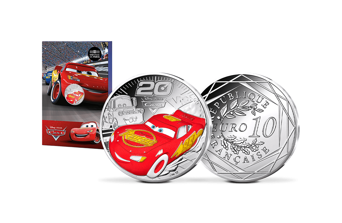 10-Euro-Silbermünze Frankreich Cars™