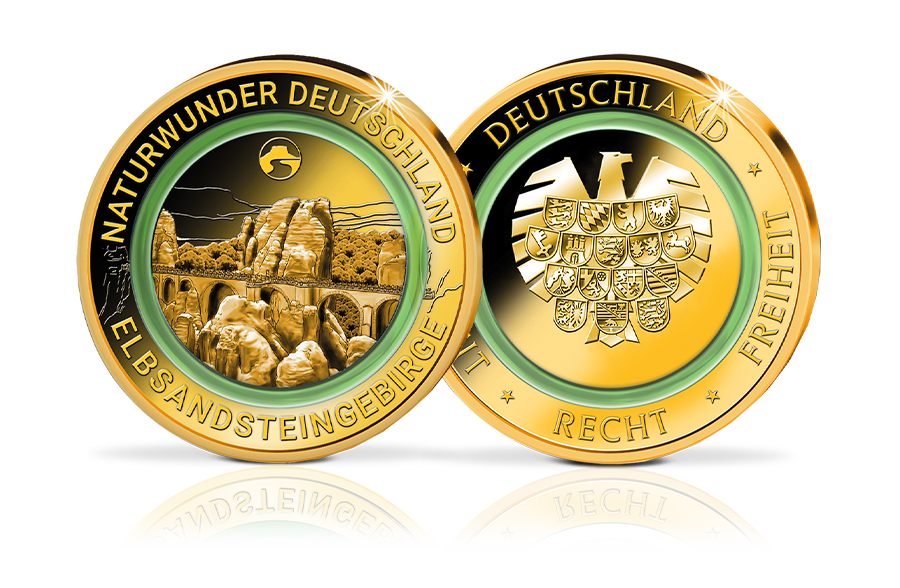 Sonder-Gedenkprägung Elbsandsteingebirge