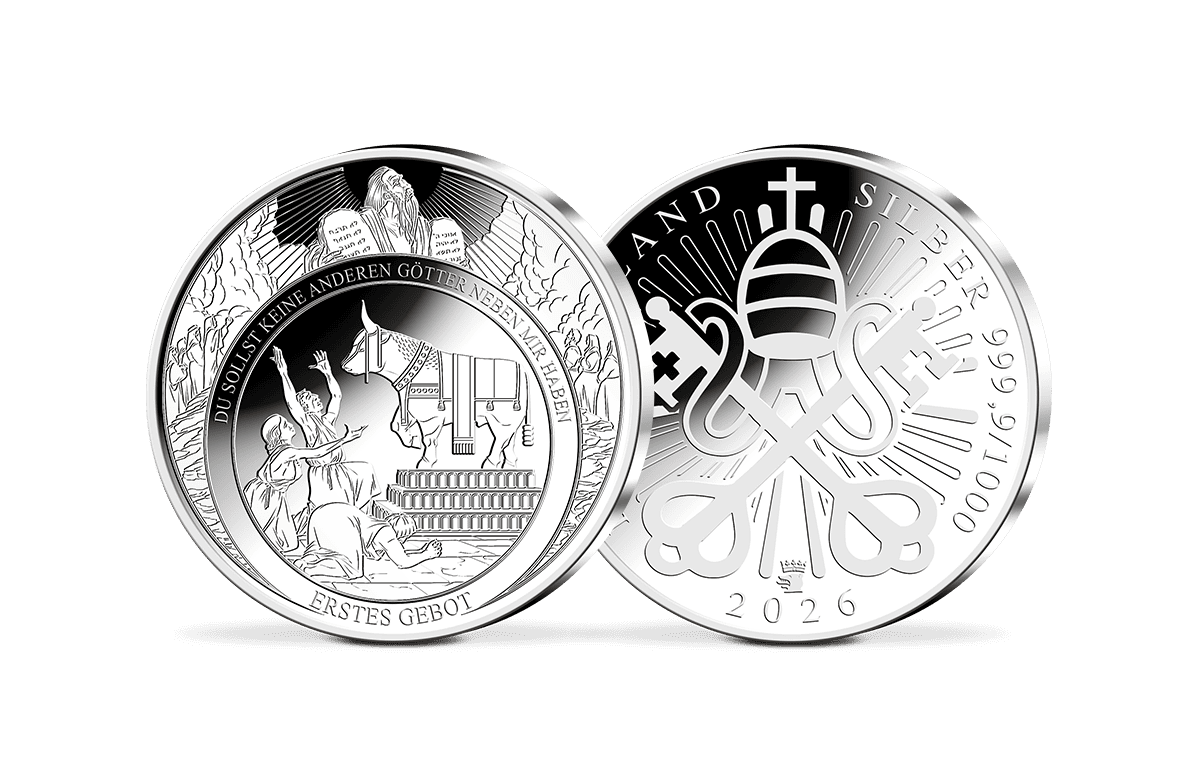 Silber-Gedenkprägung Das erste Gebot