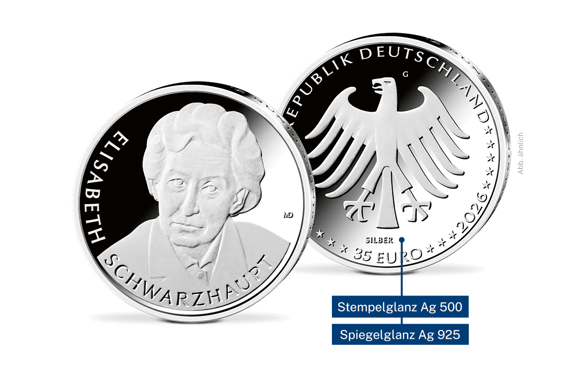 35-Euro-Silbermünze 2027 Elisabeth Schwarzhaupt