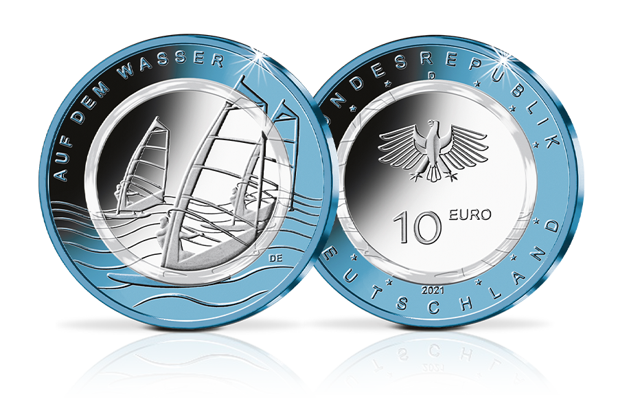 10 Euro Gedenkmünze "Auf dem Wasser"
